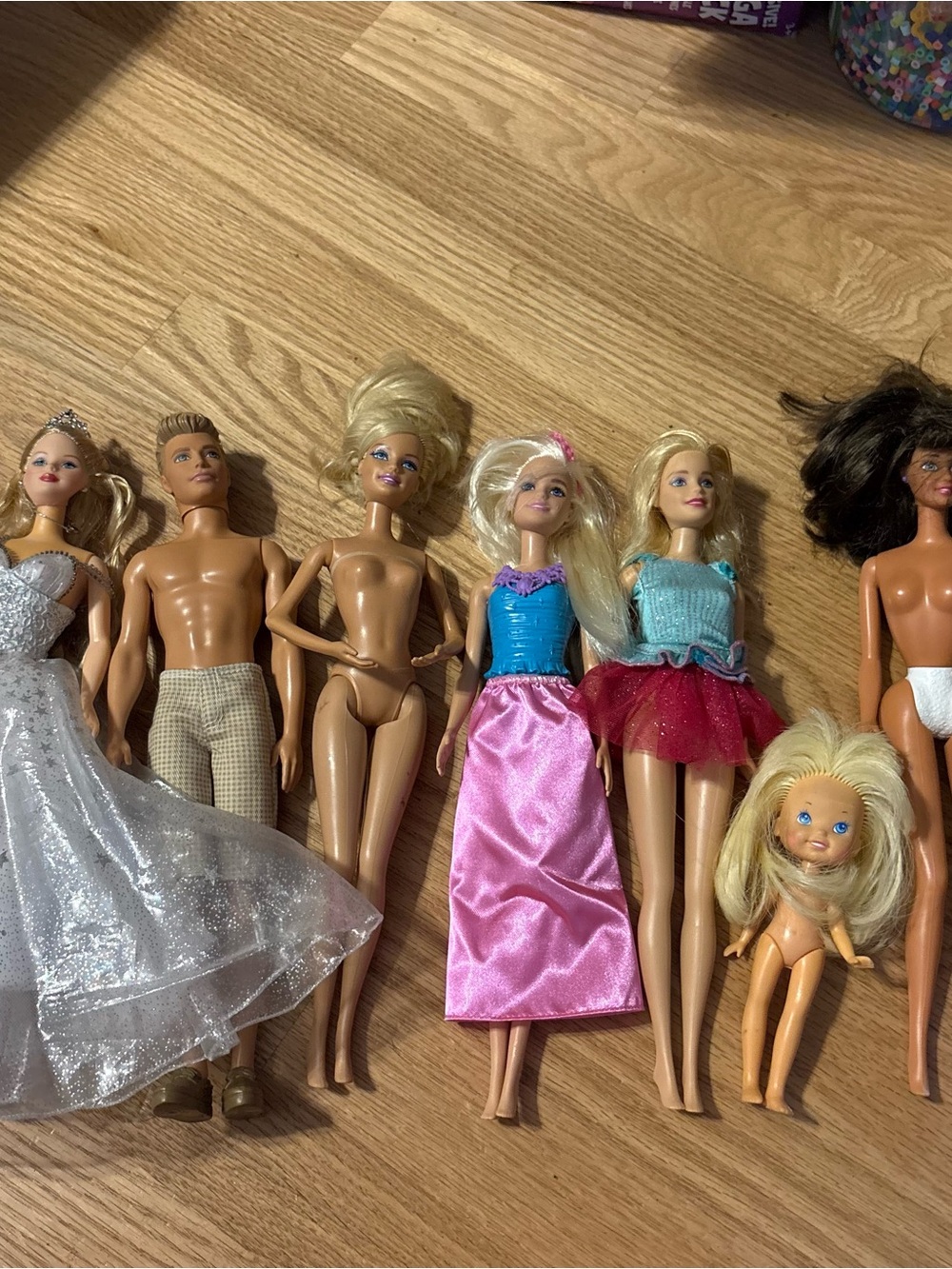 Barbie Dolls Bundle with Pink and Blue Outfits Ken